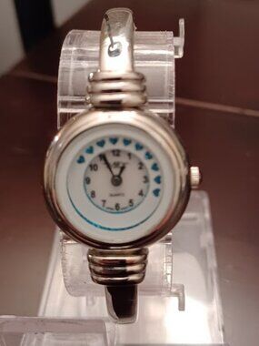 Vintage Ladies IAN DANIELS Silver Tone Watch - WORKS!